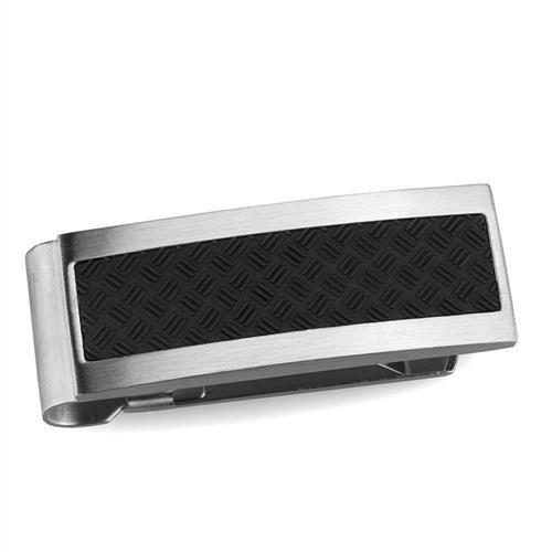 JCE2076 High polished (no plating) Stainless Steel Money clip with No Stone
