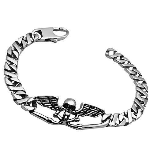 JCE572 High polished (no plating) Stainless Steel Bracelet with No Stone