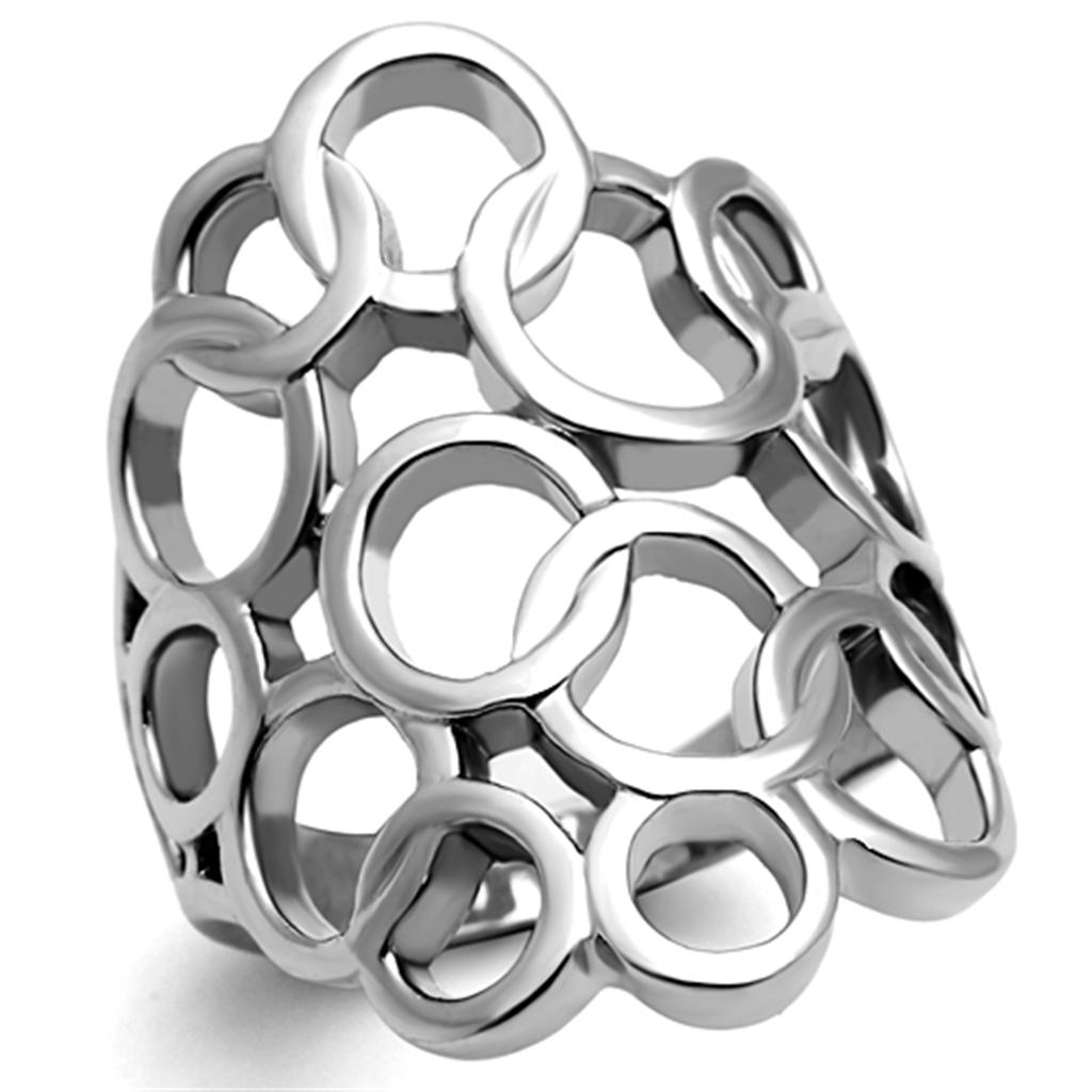 JCE939 High polished (no plating) Stainless Steel Ring with No Stone
